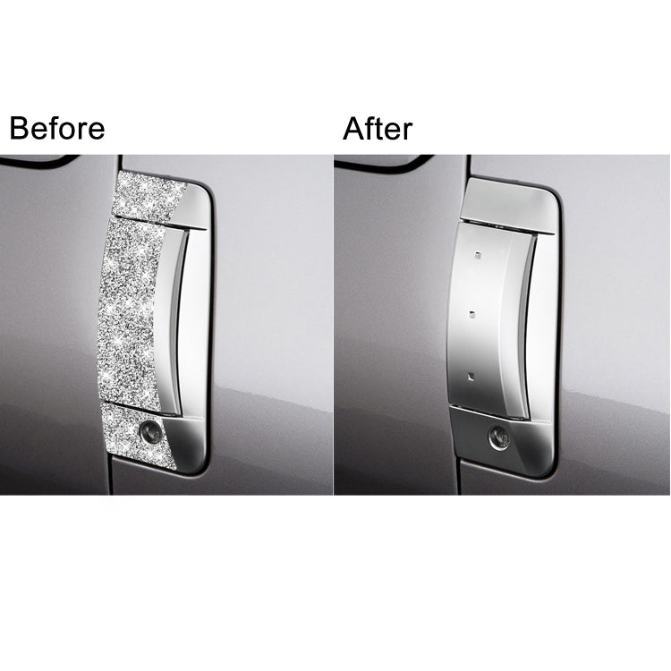 For Nissan 350Z 2003-2009 6pcs Car Door Outer Handle Diamond Decorative Sticker, Right Drive, Car Door Outer Handle, Right Drive