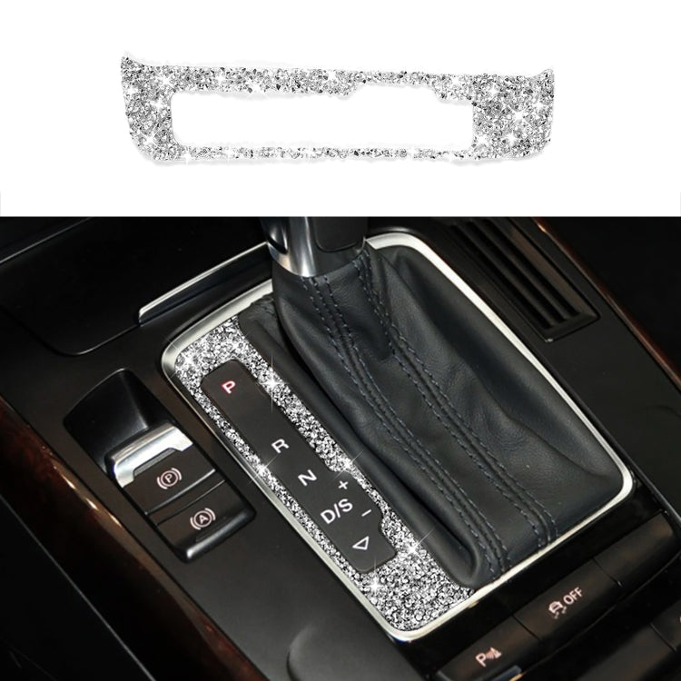 For Audi A4 / A5 / Q5 Car Gear Panel Diamond Decoration Sticker, Gear Panel Left Drive, Gear Panel Right Drive