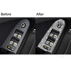 For Audi A4 / A5 / Q5 Car Door Lift Control Panel Diamond Decoration Sticker, Left Drive Low Configured, Right Drive Low Configured