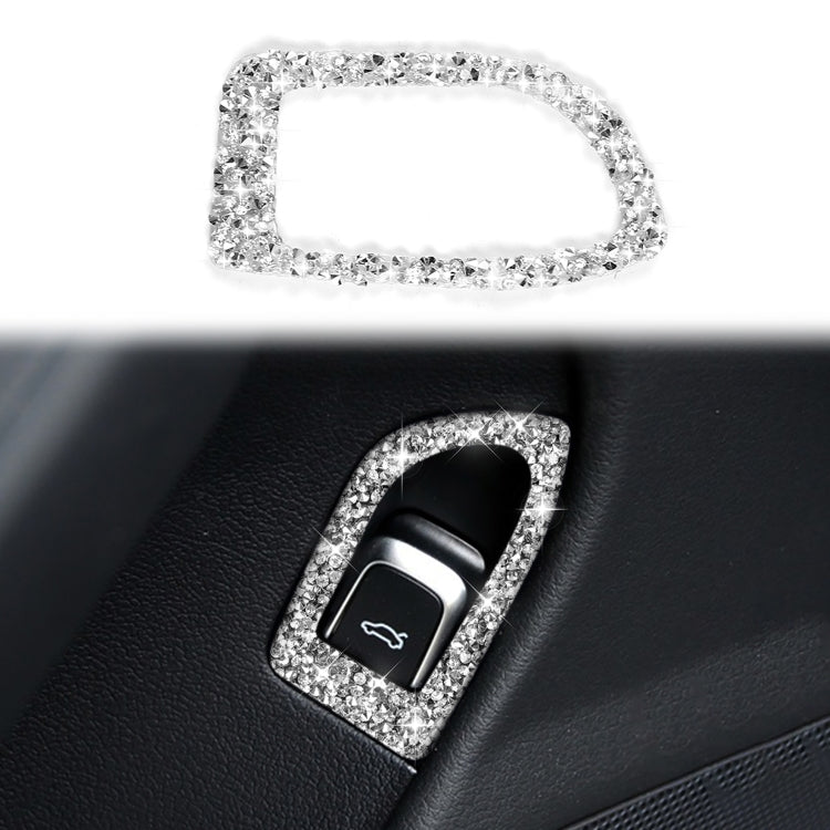 Car Trunk Switch Diamond Decoration Sticker, Left Drive, Trunk Switch
