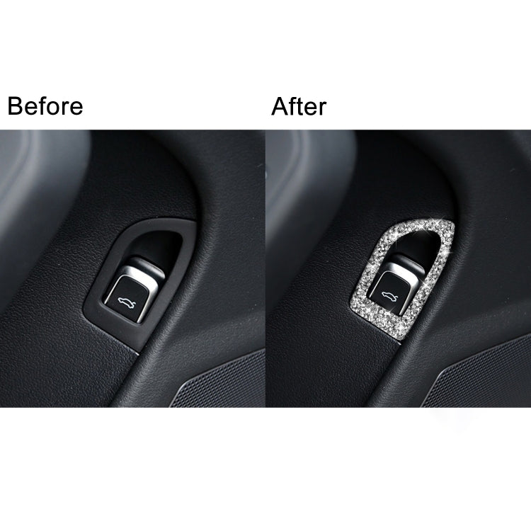 Car Trunk Switch Diamond Decoration Sticker, Left Drive, Trunk Switch