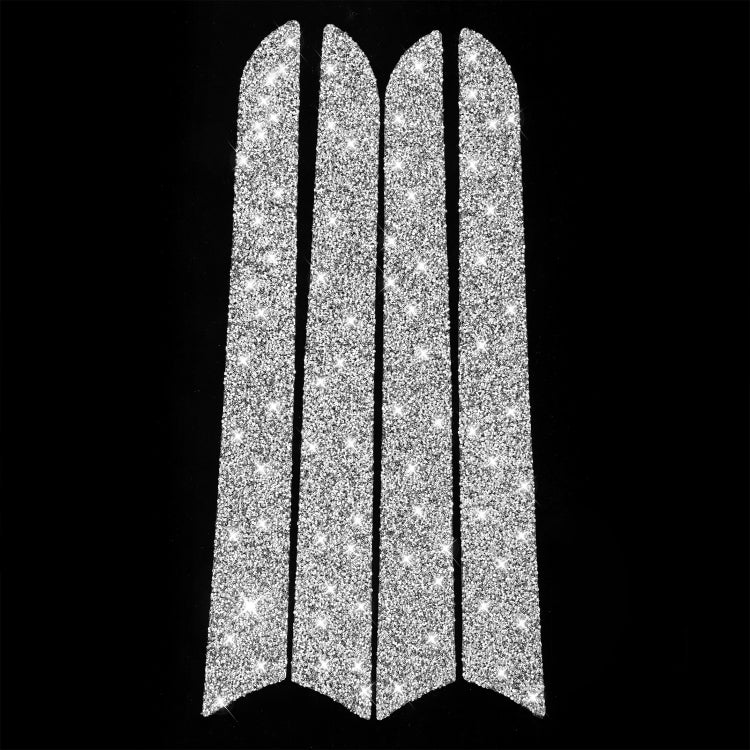Car Interior Door Panel Trim Diamond Decoration Sticker, Left and Right Drive, Interior Door Panel Trim