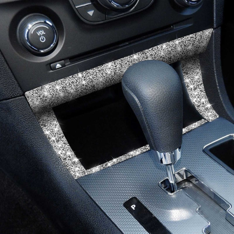 For Dodge Charger 2011-2014 Car Storage Box Frame Diamond Decorative Sticker, Left-hand Drive, Storage Box Frame