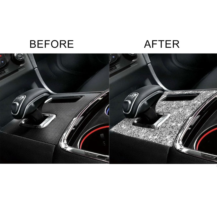For Dodge Charger 2011-2014 Car Manual Shift Panel Diamond Decorative Sticker, Left-hand Drive, Manual Shift Panel