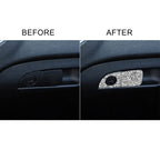For Dodge Charger 2011-2014 2pcs/Set Car Front Passenger Seat Storage Box Handle Diamond Decorative Sticker, Left-hand Drive, 2pcs/Set Front Passenger Seat Storage Box Handle