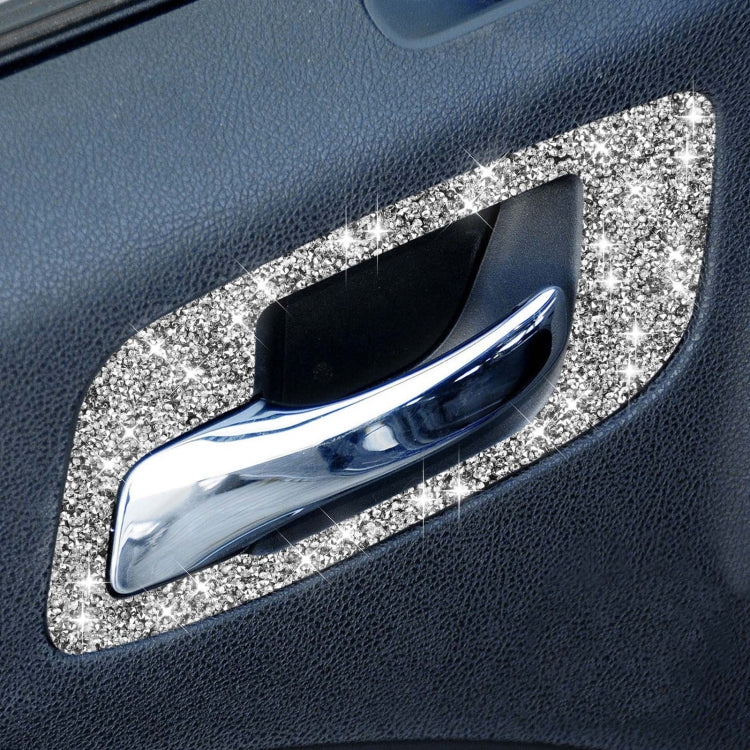 For Dodge Charger 2011-2014 Car Door Handle A Diamond Decorative Sticker, Left-hand Drive, Door Handle A