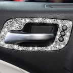 For Dodge Charger 2011-2014 Car Door Handle B Diamond Decorative Sticker, Left-hand Drive, Door Handle B
