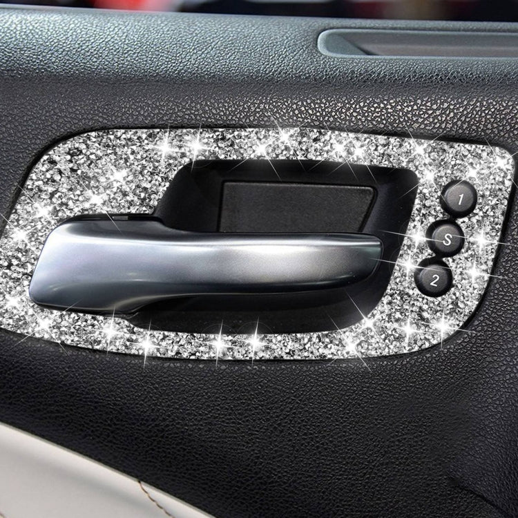 For Dodge Charger 2011-2014 Car Door Handle B Diamond Decorative Sticker, Left-hand Drive, Door Handle B