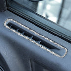 For Dodge Charger 2011-2014 Car Window Defogger Air Vent Diamond Decorative Sticker, Left-hand Drive, Window Defogger Air Vent