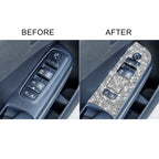 For Dodge Charger 2011-2014 9pcs/Set Car Window Lift Panel Diamond Decorative Sticker, Left-hand Drive, 9pcs/Set Window Lift Panel