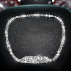 For Dodge Challenger 2015-2021 Car Steering Wheel Diamond Decorative Sticker, Left and Right Drive, Steering Wheel