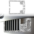 For Nissan 350Z 2006-2009 Car Center Ventilation Exhaust Outlet Diamond Sticker,Left and Right Drive Universal, Car Center Ventilation Exhaust Outlet