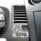 For Nissan 350Z 2006-2009 Car Center Ventilation Exhaust Outlet Diamond Sticker,Left and Right Drive Universal, Car Center Ventilation Exhaust Outlet