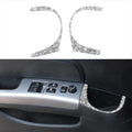 For Nissan 350Z 2006-2009 Car Door Water Cup Hole Diamond Sticker,Left and Right Drive Universal, Car Door Water Cup Hole