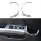 For Nissan 350Z 2006-2009 Car Door Water Cup Hole Diamond Sticker,Left and Right Drive Universal, Car Door Water Cup Hole