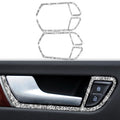 Car Door Inner Handle Frame Diamond Decoration Sticker, Left and Right Drive, Door Inner Handle Frame