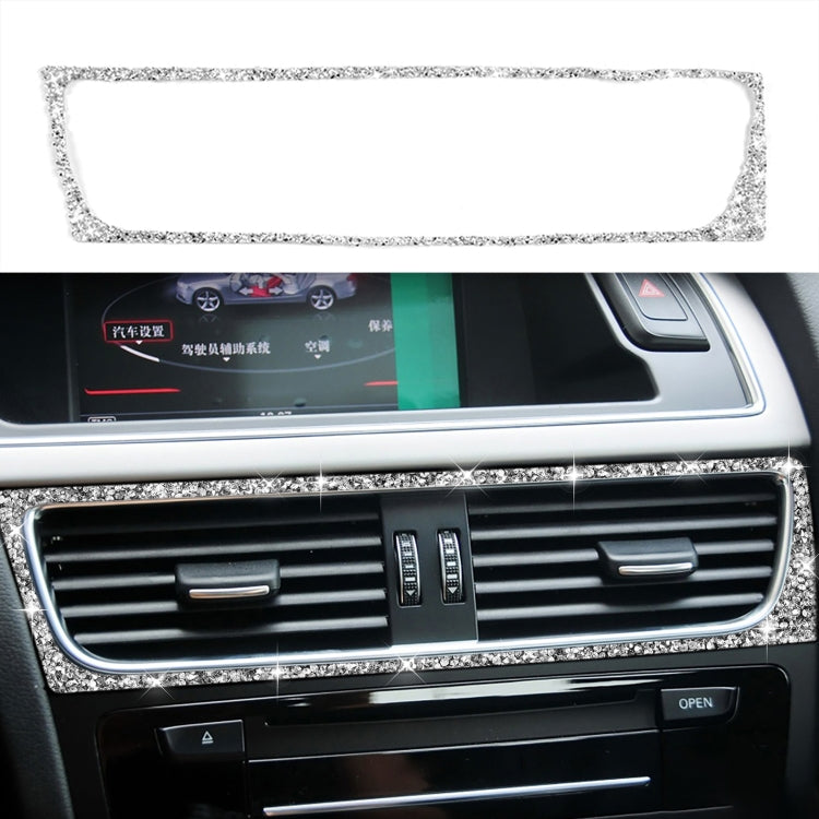 For Audi A4 / A5 / Q5 Car Air Conditioning Air Outlet Frame Diamond Decoration Sticker, Air Conditioning Air Outlet Frame Left Drive, Air Conditioning Air Outlet Frame Right Drive
