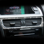 For Audi A4 / A5 / Q5 Car Air Conditioning Air Outlet Frame Diamond Decoration Sticker, Air Conditioning Air Outlet Frame Left Drive, Air Conditioning Air Outlet Frame Right Drive