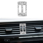 Car Air Conditioner Air Outlet Knob Diamond Decoration Sticker, Left and Right Drive, Air Conditioner Air Outlet Knob