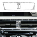 For Audi A4 / A5 / Q5 2pcs Car Air Conditioner Outlet Diamond Decoration Sticker, Air Conditioner Outlet Left Drive, Air Conditioner Outlet Right Drive