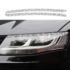 Car Light Eyebrow Diamond Decoration Sticker, Left and Right Drive, Light Eyebrow