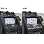 For Nissan 350Z 2006-2009 Car Navigation System Control Diamond Sticker,Left and Right Drive Universal, Car Navigation System Control