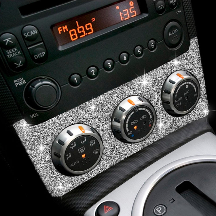 For Nissan 350Z 2006-2009 Car Instrument Knob Diamond Sticker,Left and Right Drive Universal, Car Instrument Knob