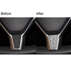 For Tesla Model S/X Car Steering Wheel Diamond Sticker,Left and Right Drive Universal, Car Steering Wheel