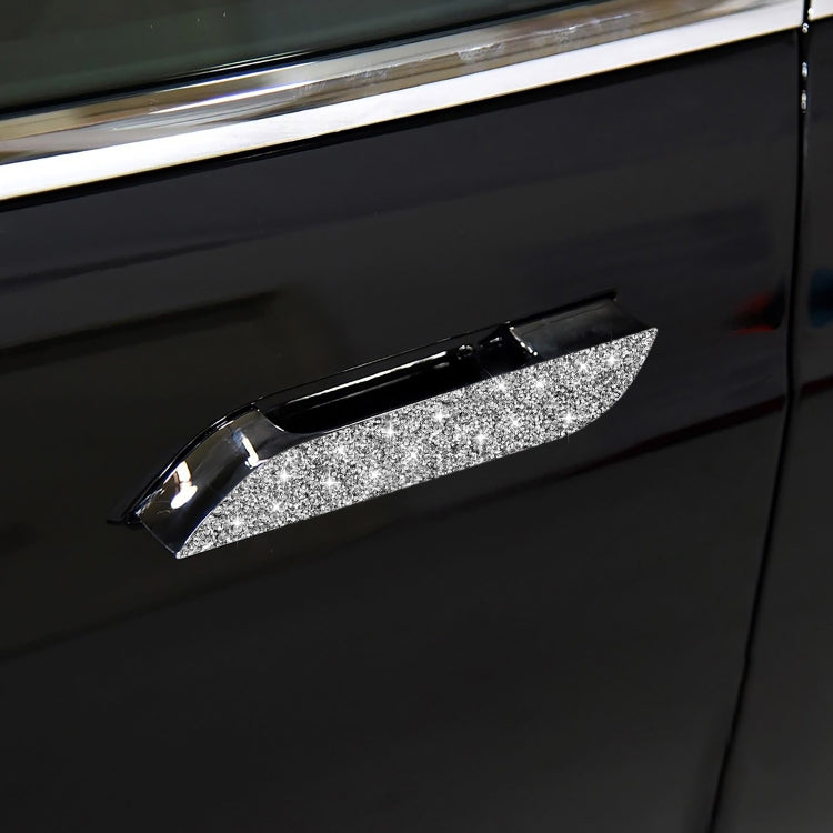 For Tesla Model S Car Outside Handle Diamond Sticker,Left and Right Drive Universal, Car Outside Handle