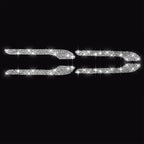 For Tesla Model 3 4pcs Car Outside Handle Diamond Sticker,Left and Right Drive Universal, Car Outside Handle