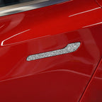 For Tesla Model 3 4pcs Car Outside Handle Diamond Sticker,Left and Right Drive Universal, Car Outside Handle