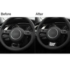 Car Steering Wheel Logo Diamond Decoration Sticker, Left and Right Drive, Steering Wheel Logo