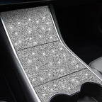 For Tesla Model 3 Car Rear Door Sill Strip Diamond Sticker,Left and Right Drive Universal, Car Rear Door Sill Strip