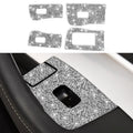 For Tesla Model 3 Car Window Raising Button Diamond Sticker, Right Drive, Car Window Raising Button, Right Drive
