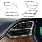For Tesla Model X Car Central Control Instrument Air Outlet Diamond Sticker, Left Drive, Car Central Control Instrument Air Outlet, Left Drive