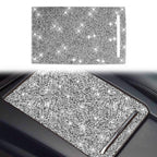 For Tesla Model X Car Storage Box Panel Diamond Sticker,Left and Right Drive Universal, Car Storage Box Panel