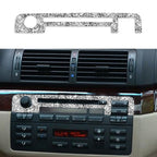Car Center Control Panel Upper Diamond Decoration Sticker, Left and Right Drive, Center Control Panel Upper