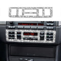 Car Center Control Panel Lower Diamond Decoration Sticker, Left and Right Drive, Center Control Panel Lower