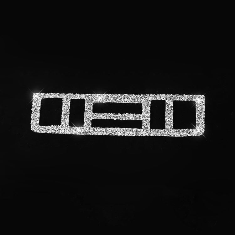 Car Center Control Panel Lower Diamond Decoration Sticker, Left and Right Drive, Center Control Panel Lower