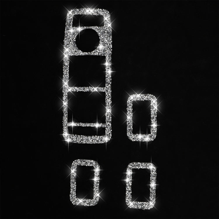 For Tesla Model X Car Window Lift Panel Diamond Sticker,Left and Right Drive Universal, Car Window Lift Panel