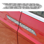 For Tesla Model X Car Exterior Door Handle Panel Diamond Sticker,Left and Right Drive Universal, Car Exterior Door Handle Panel