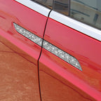 For Tesla Model X Car Exterior Door Handle Panel Diamond Sticker,Left and Right Drive Universal, Car Exterior Door Handle Panel