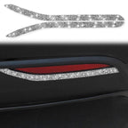 For Tesla Model X Car Rear Fog Lamp Diamond Sticker,Left and Right Drive Universal, Car Rear Fog Lamp