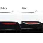 For Tesla Model X Car Rear Fog Lamp Diamond Sticker,Left and Right Drive Universal, Car Rear Fog Lamp