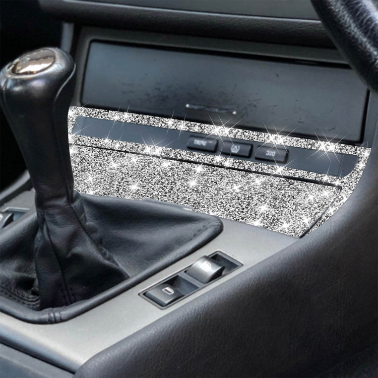 For BMW Series 3 E46 1998-2005 Car Cigarette Lighter Frame Diamond Decoration Sticker, Cigarette Lighter Frame Right Drive, Cigarette Lighter Frame Left Drive