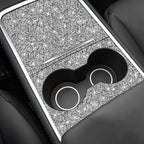 For Tesla Model 3 Car Center Control Panel Diamond Sticker,Left and Right Drive Universal, Center Control Panel