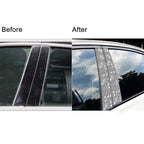 6pcs Car B-Pillar Diamond Decoration Sticker, Left and Right Drive, B-Pillar