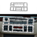 3pcs Car Center Control Panel Diamond Decoration Sticker, Left and Right Drive, Center Control Panel