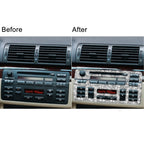 3pcs Car Center Control Panel Diamond Decoration Sticker, Left and Right Drive, Center Control Panel
