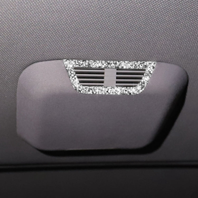 Car Rear Seat Roof Air Outlet Diamond Decoration Sticker, Left and Right Drive, Rear Seat Roof Air Outlet